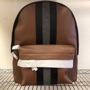 Coach Charles Backpack with Varsity Stripe